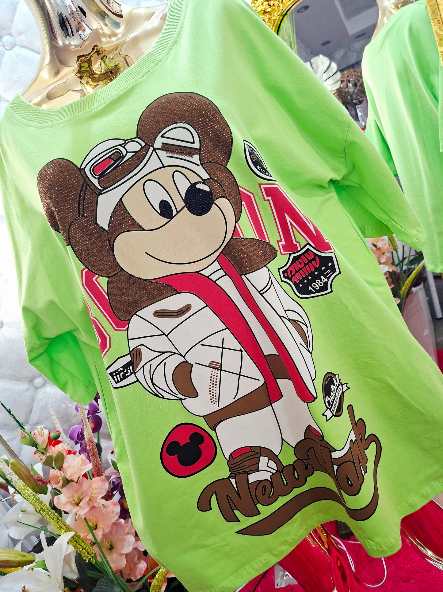 ✨ Mickey Mouse mit Glitzer – ein Style, der strahlt ✨