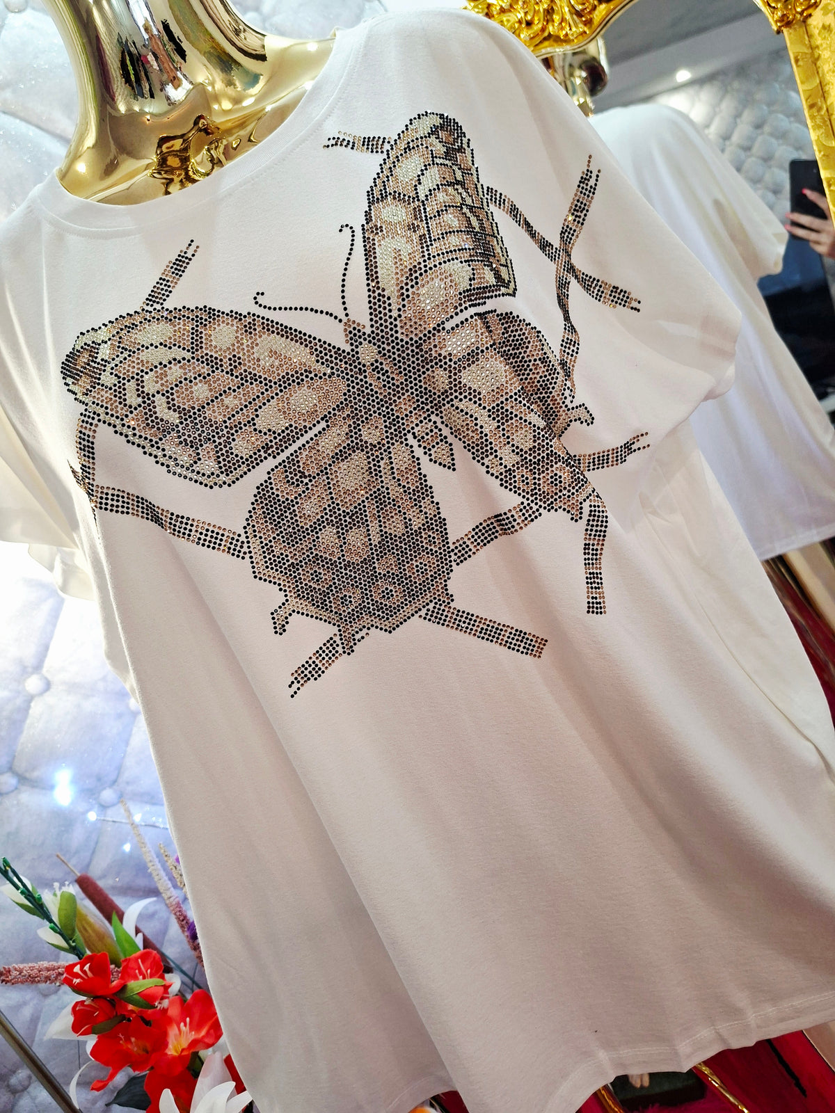 ✨ Krásná zirkonová tunika – turecký model ✨✔️ bohaté zdobení zirkonky, které dodávají tunice elegantní lesk.