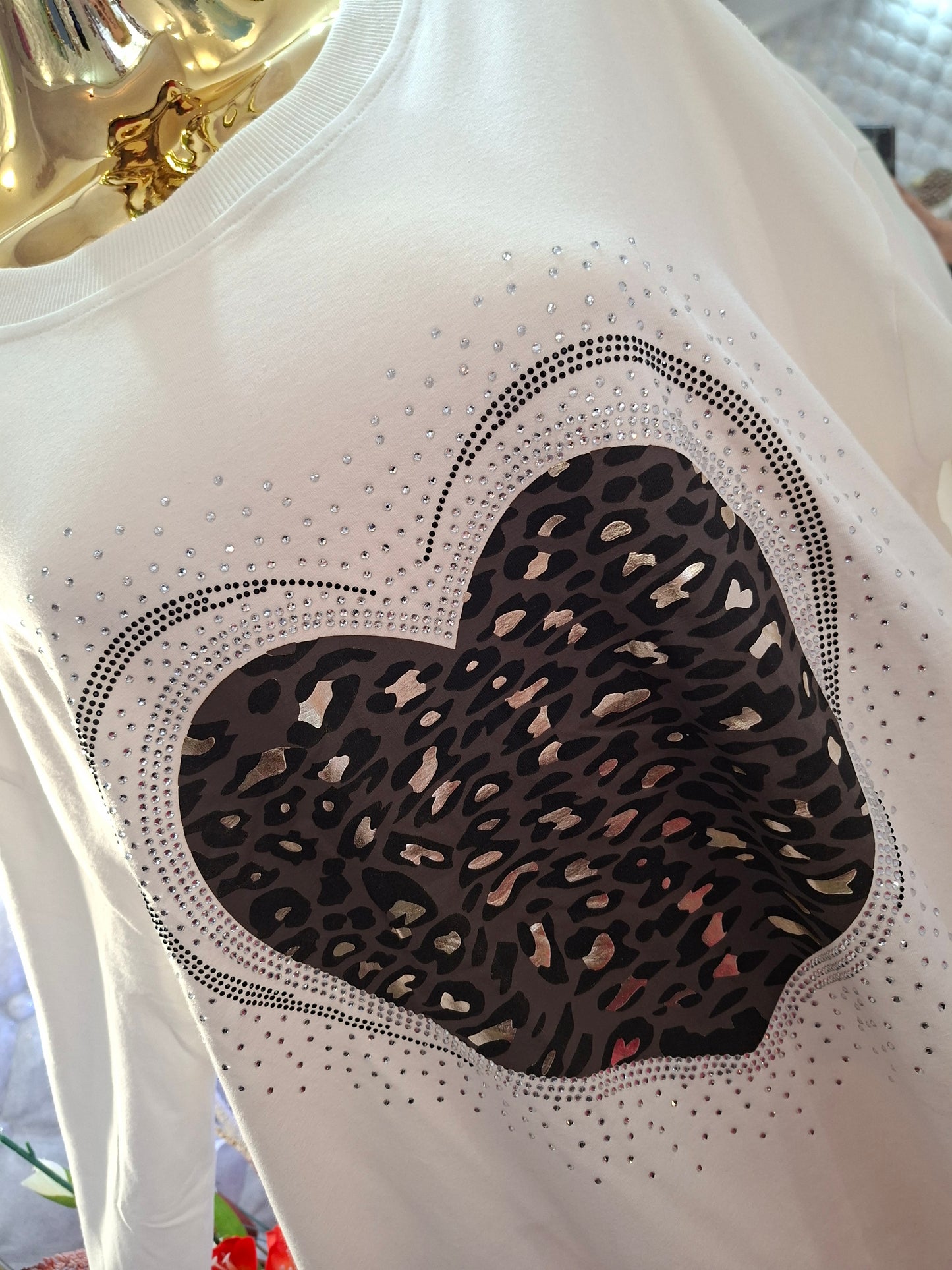 💖 Bavlnená tunika s dlhými rukávmi a vreckami zirkonové srdiečko 💖