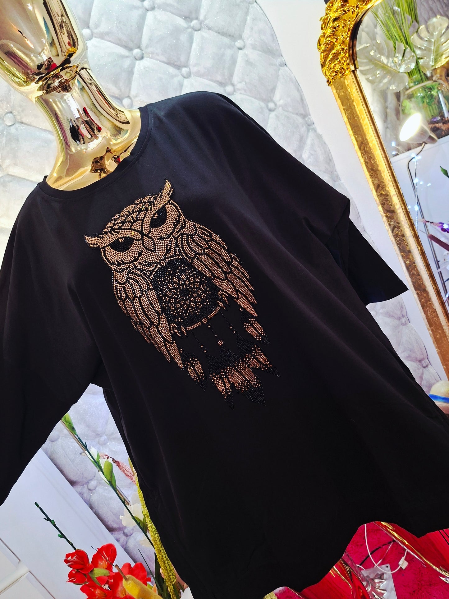 🌸 Elegante Zirkon-Tunika für Babes 🌸 Goldene Zirkone verleihen einen dezenten Glanz und luxuriöse Details.