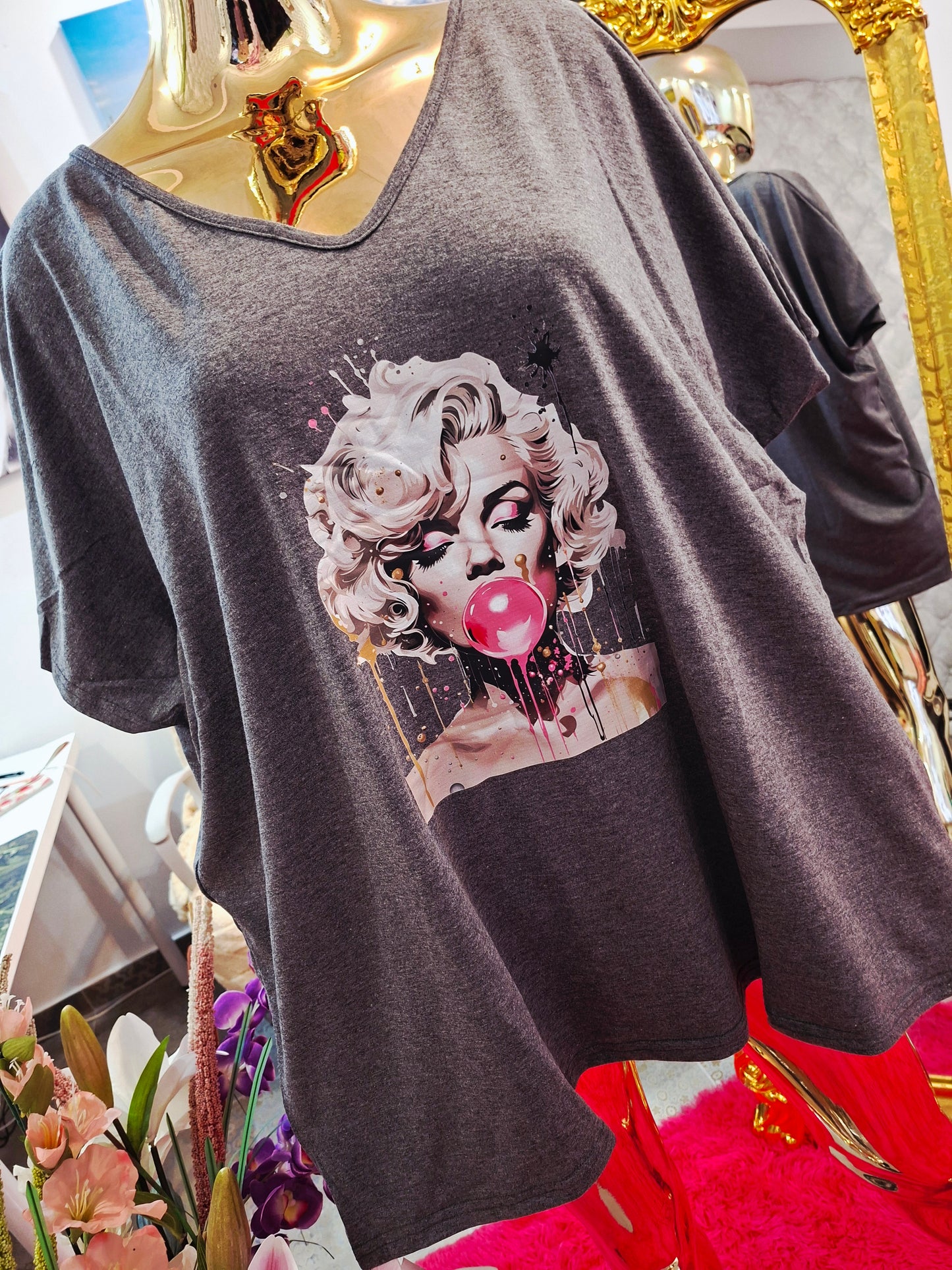 💋 ŠTÝLOVÁ BAVLNENÁ TUNIKA S MOTÍVOM MARILYN 💋