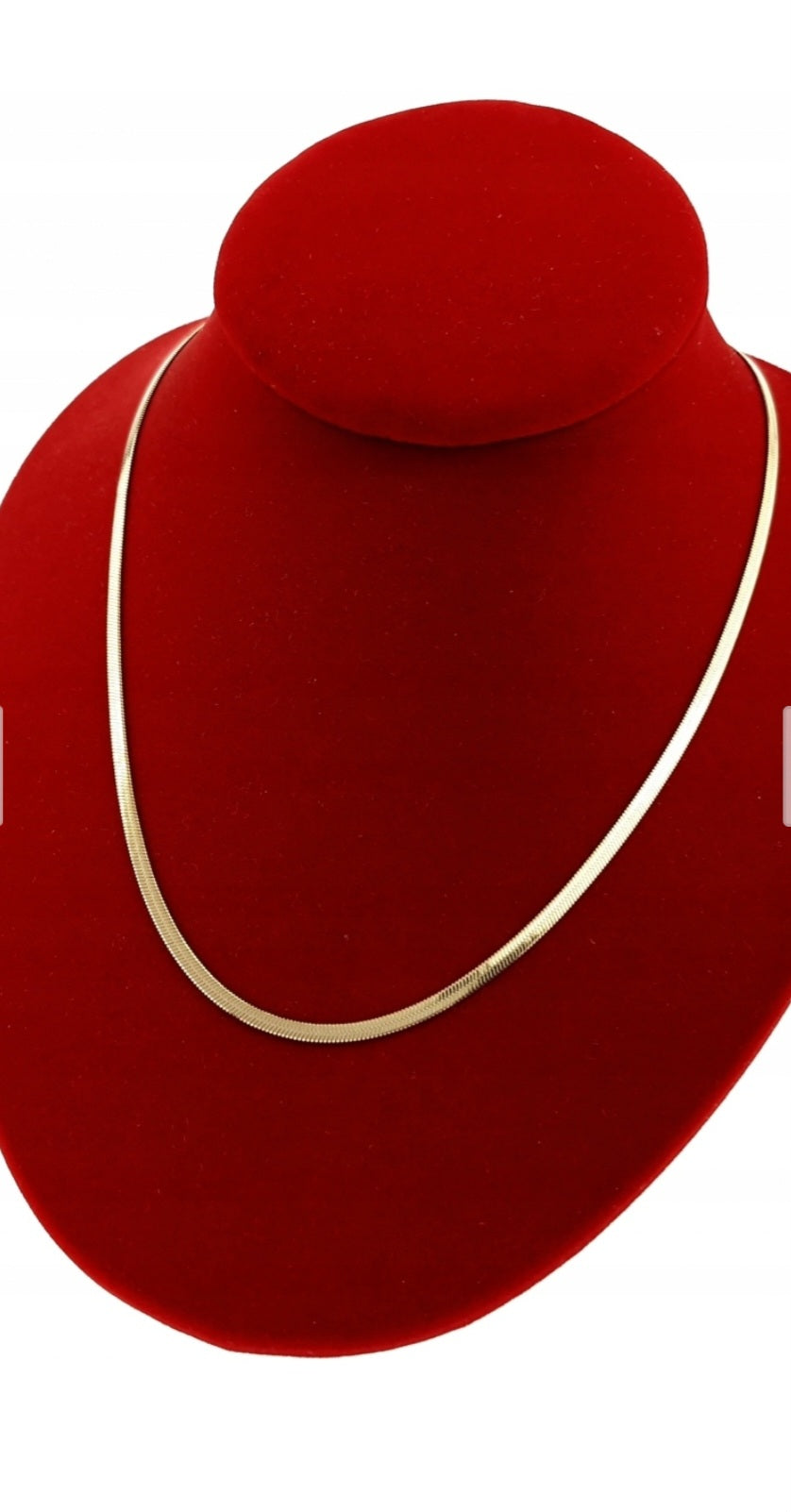 Goldene Halskette, 50 cm, aus Edelstahl