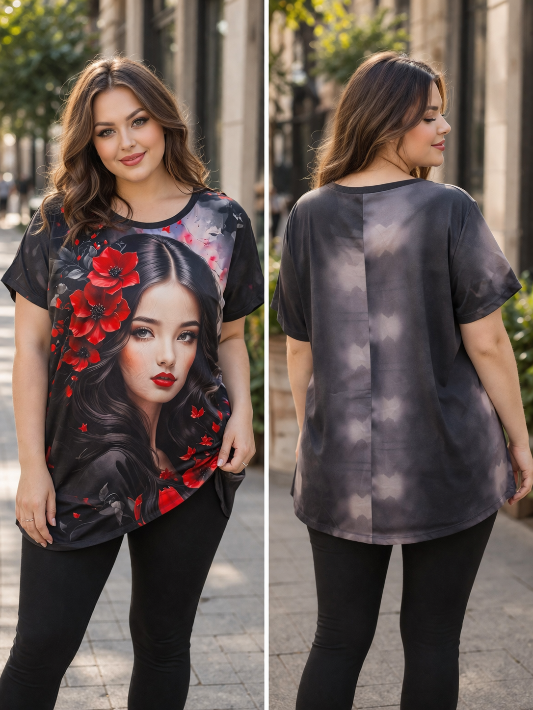 Úžasná 3D bavlnená tunika//💞🥰🌹štýlová a veľmi pohodlná tunika z kvalitnej bavlny,/pre nižšie postavy šaty 👗🔥