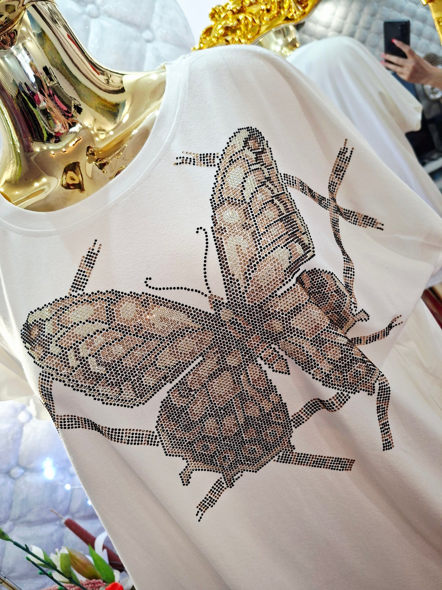 ✨ Wunderschöne Zirkon-Tunika - türkisches Modell ✨✔️ Reich verziert mit Zirkonen, die der Tunika einen eleganten Glanz verleihen.