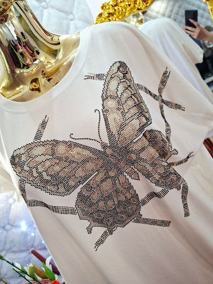 ✨ Wunderschöne Zirkon-Tunika - türkisches Modell ✨✔️ Reich verziert mit Zirkonen, die der Tunika einen eleganten Glanz verleihen.