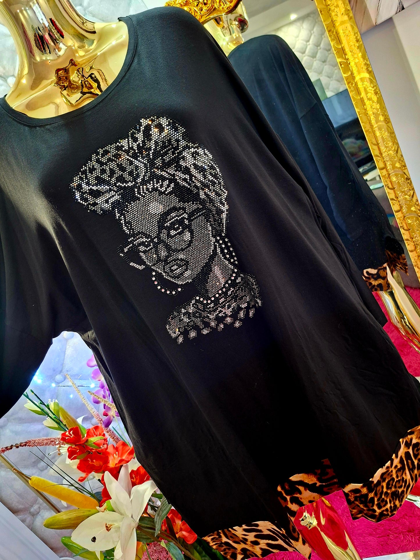 LUXUSNÁ NADROZMERNÁ TUNIKA S DÁMOU – TURECKÝ TOP MODEL