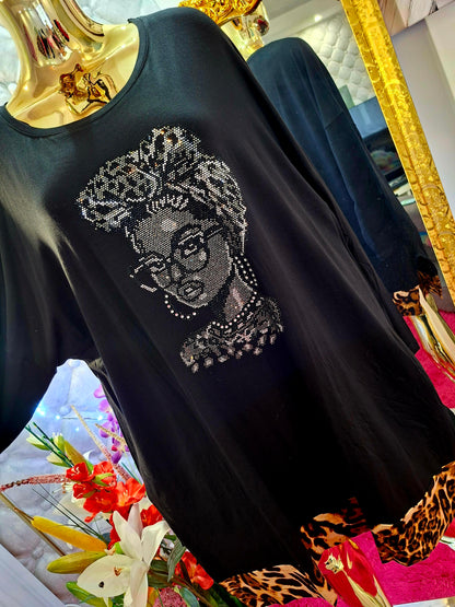 LUXUSNÁ NADROZMERNÁ TUNIKA S DÁMOU – TURECKÝ TOP MODEL