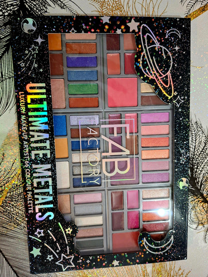 🎊💞💞🤗FAB FACTORY ULTIMATE METALS 66 FARBEN MAKE-UP-PALETTE