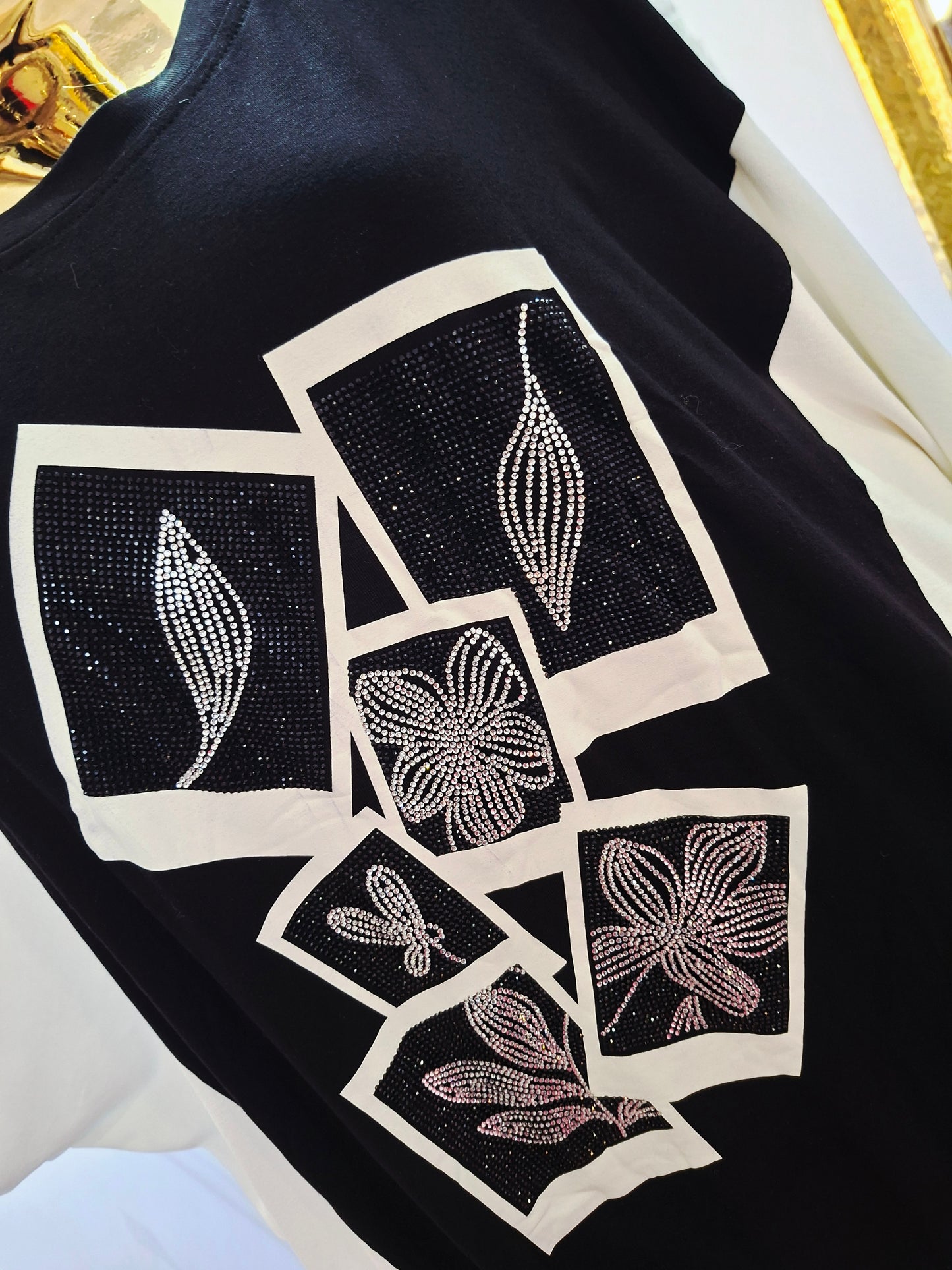 ✨ Luxuriöses Maxikleid‼️‼️ Oversize-Tunika mit Zirkonblumen – türkisches Modell ✨/Für kleinere Figuren 👗