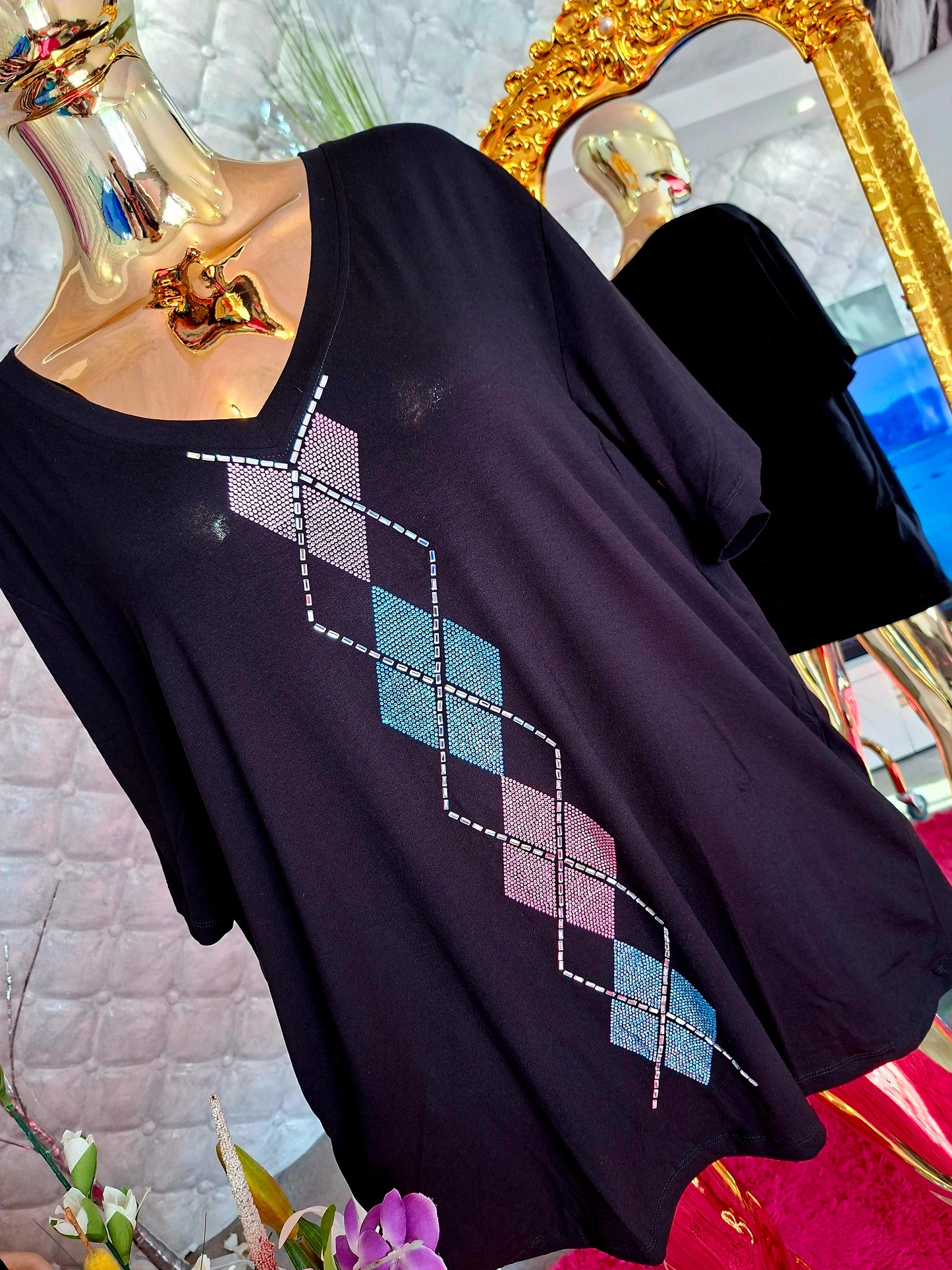 ✨🖤 LUXUSNÁ TURECKÁ TUNIKA SO ZIRKÓNMI PRE BACUĽKY 🖤✨