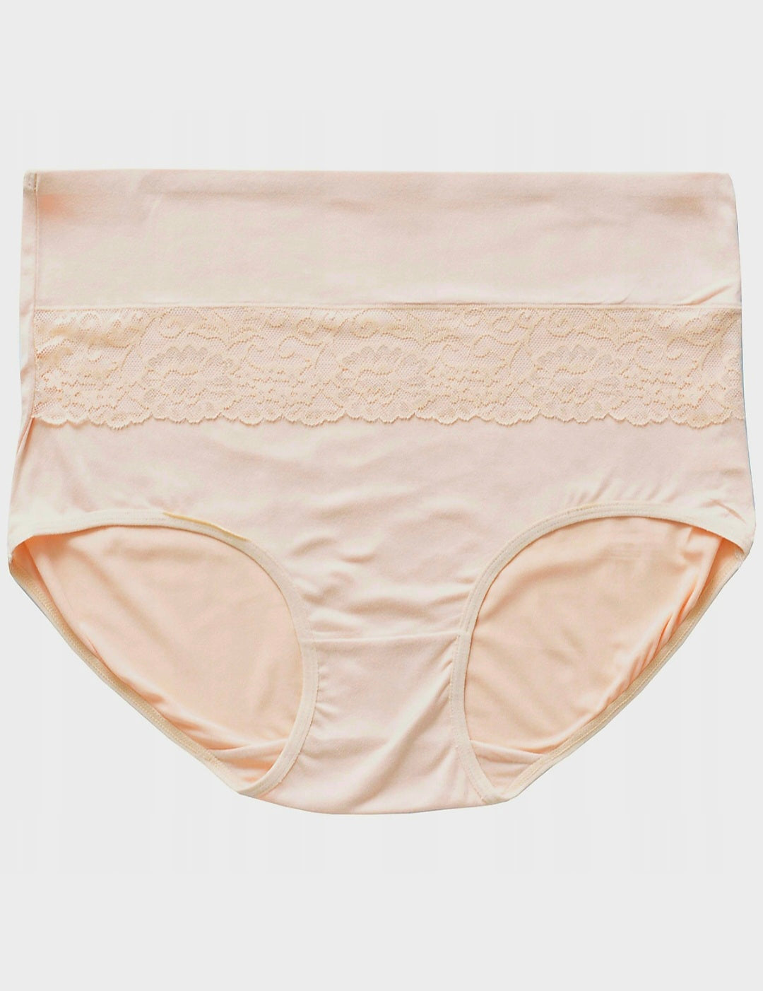 Damen-Bambushöschen mit hohem Bund und Spitze, 8XL/9XL – 1 Packung (3 Stück pro Packung)