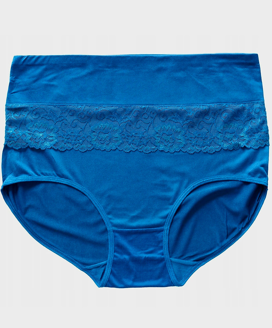 Damen-Bambushöschen mit hohem Bund und Spitze, 8XL/9XL – 1 Packung (3 Stück pro Packung)