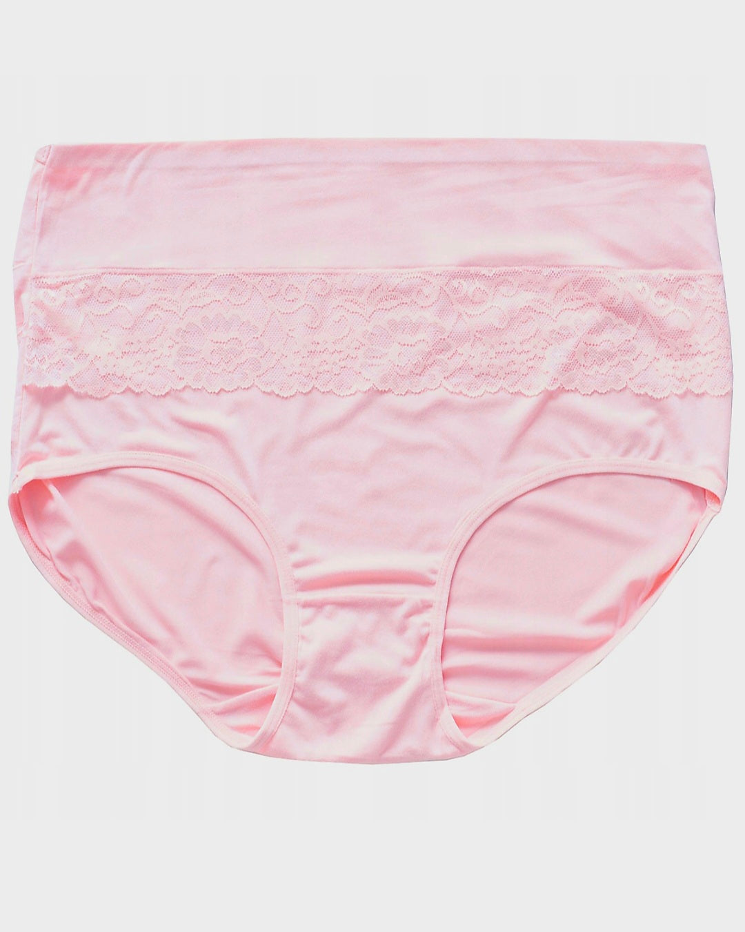 Damen-Bambushöschen mit hohem Bund und Spitze, 8XL/9XL – 1 Packung (3 Stück pro Packung)