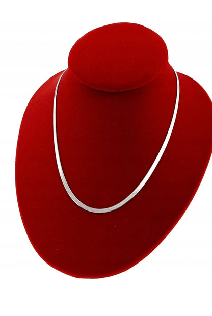 🍀💋Silberne Halskette, 45 cm, Chirurgenstahl