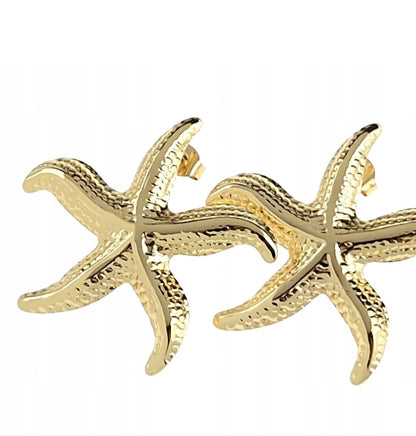 🩷😍Goldene Ohrringe aus Chirurgenstahl🌞Stern-Plugs 