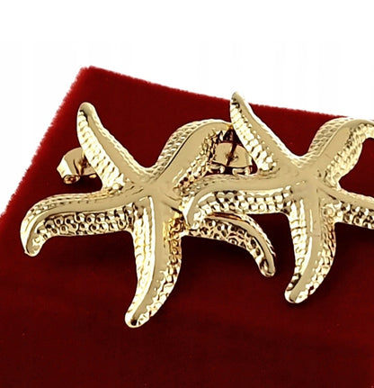 🩷😍Goldene Ohrringe aus Chirurgenstahl🌞Stern-Plugs 