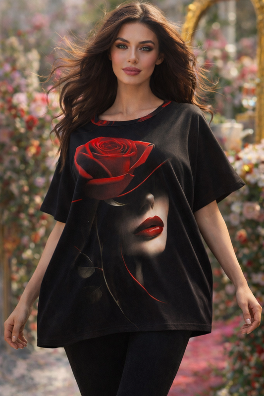 Úžasná 3D bavlnená tunika//💞🥰🌹štýlová a veľmi pohodlná tunika z kvalitnej bavlny,/pre nižšie postavy šaty 👗🔥