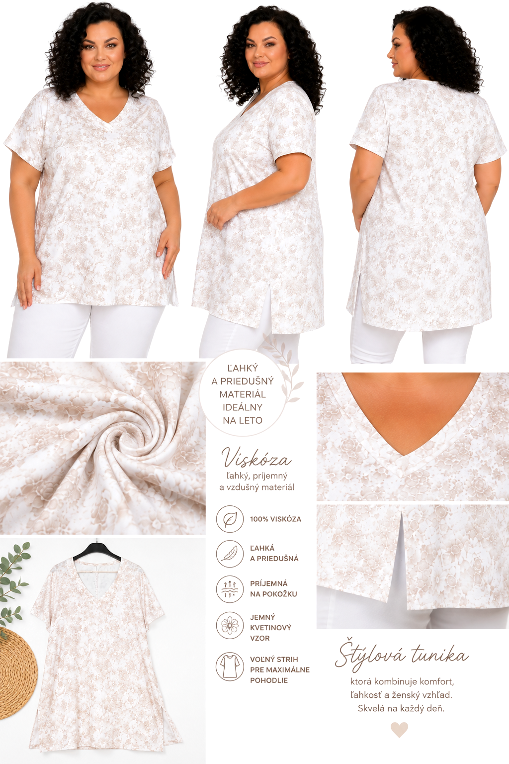 🌸 ROMANTICKÁ KVETOVANÁ TUNIKA PRE BACUĽKY 🌸
Dámy, ak milujete pohodlie, ženskosť a jemnú eleganciu,