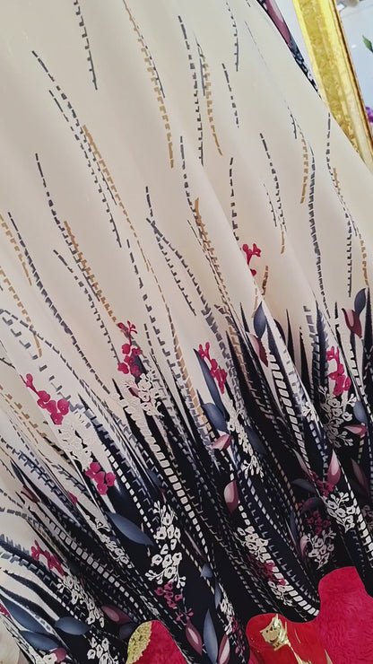 🌸 Wunderschöne A-Linien-Tunika mit Blumenmuster 🌸