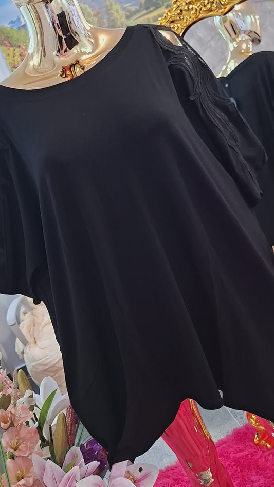 ELEGANTNÁ NADROZMERNÁ TUNIKA S TYLOVÝMI RUKÁVMI A VÝŠIVKOU💐💐💐❤️❤️❤️❤️❤️💐