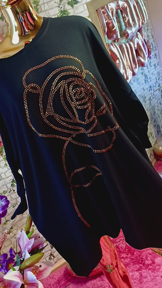 Úžasná zirkónová tunika – turecký model💞💞, NADROZMERNÁ Zažiarte s eleganciou a pohodlím!