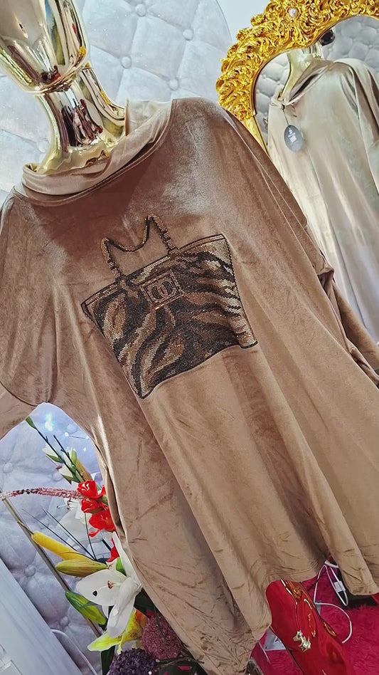 LUXUSNÁ ZLATÁ  TUNIKA / ŠATY – ABSOLÚTNY TOP KÚSOK ODPORÚČAM,‼️‼️‼️