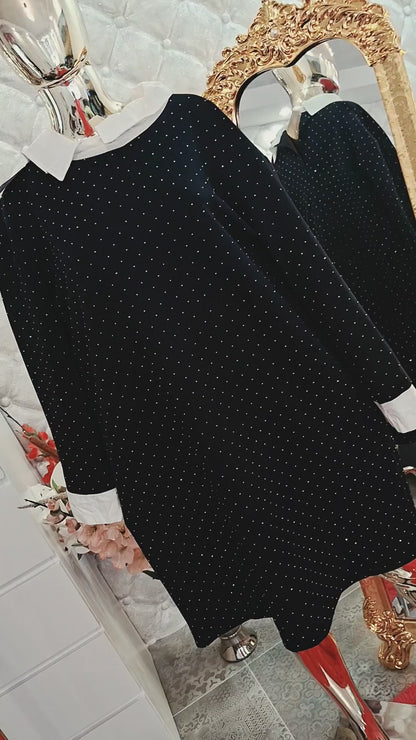 ✨🖤 ELEGANTNÉ ZIRKÓNOVÉ ŠATY PRE BACUĽKY 🖤✨