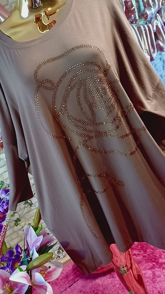 Úžasná zirkónová tunika – turecký model💞💞, NADROZMERNÁ Zažiarte s eleganciou a pohodlím!