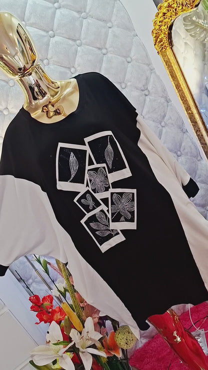 ✨ Luxuriöses Maxikleid‼️‼️ Oversize-Tunika mit Zirkonblumen – türkisches Modell ✨/Für kleinere Figuren 👗