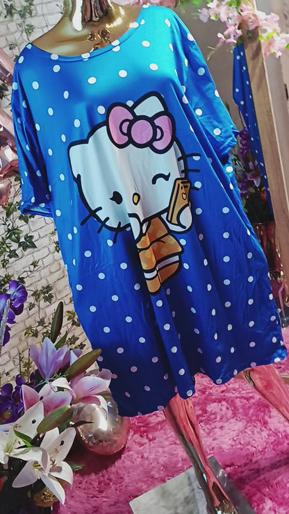 💞Nočná nadrozmerná košieľka///pohodlná látka 💞