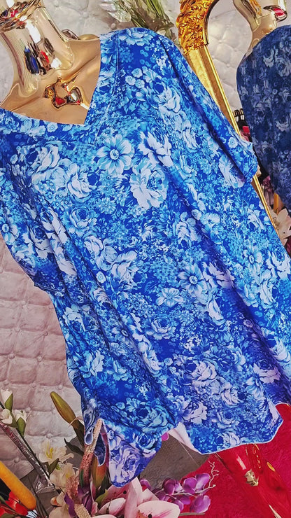 🌸💙 NÁDHERNÁ KVETINKOVÁ TUNIKA PRE BACUĽKY  💙🌸🌸 Celoplošný kvetinový vzor 🌸