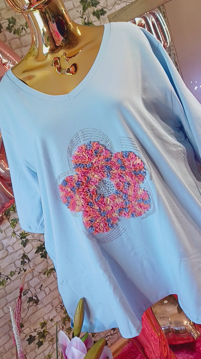Bavlnená zirkónová kvetinka///Materiál top✅️😍👌👌