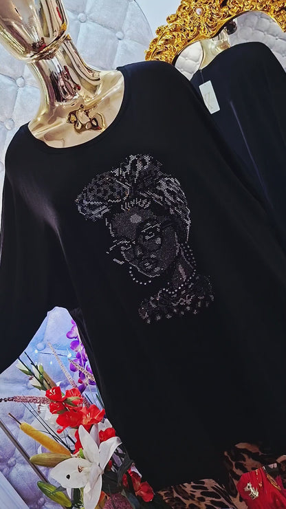 LUXUSNÁ NADROZMERNÁ TUNIKA S DÁMOU – TURECKÝ TOP MODEL