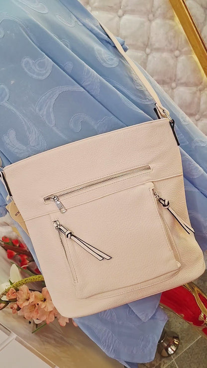 🤍👜 ELEGANTNÁ BIELA KABELKA – KVALITNÝ A PRAKTICKÝ KÚSOK NA KAŽDÝ DEŇ! ✨
