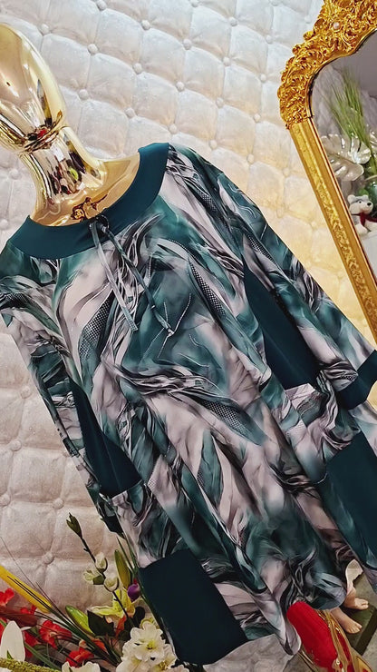✨💎 ELEGANTNÁ TUNIKA SO STRIEBORNÝMI DETAILMI – KRÁSNY NADČASOVÝ KÚSOK 💎✨