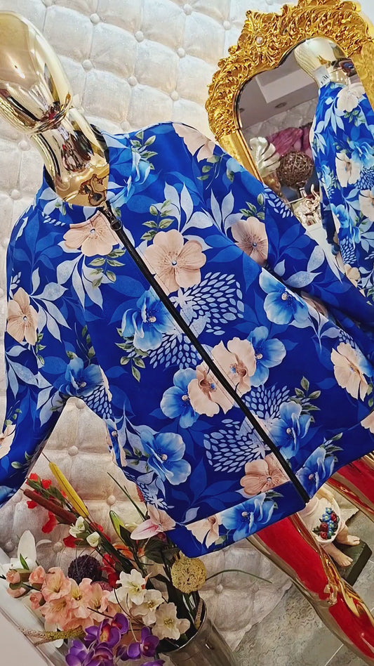 😍 Dámy, tak toto je hotová kvetinová nádhera! 🌷❤️ Originálna nadrozmerová mikina,