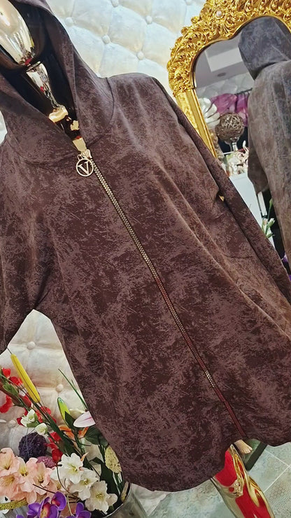 🤎✨ EXTRAVAGANTNÁ BAVLNENÁ MIKINA ZNAČKA WAWA🩷 MRAMOROVÝ EFEKT😍👌