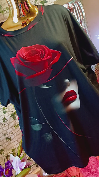 Úžasná 3D bavlnená tunika//💞🥰🌹 s vreckami ,väčší rozmer//🌹sadne aj na menšie rozmery ‼️‼️👉