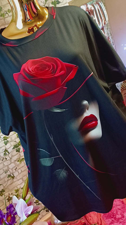 Úžasná 3D bavlnená tunika//💞🥰🌹 s vreckami ,väčší rozmer//🌹sadne aj na menšie rozmery ‼️‼️👉