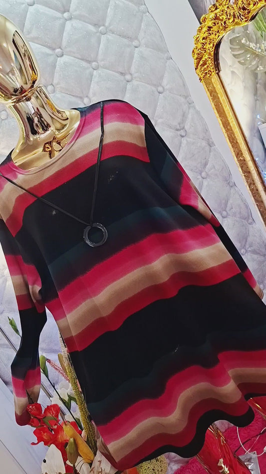 🌈 Krásny dúhový svetrík s príveskom 🌈