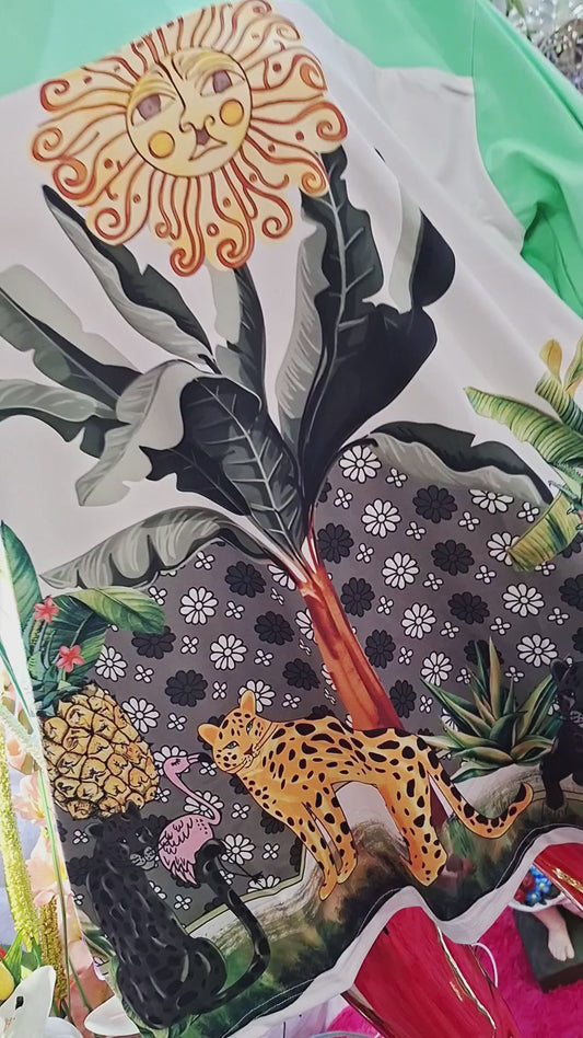 Bavlnená tunika so zvieracím motívom – turecký model💐🌻🌞