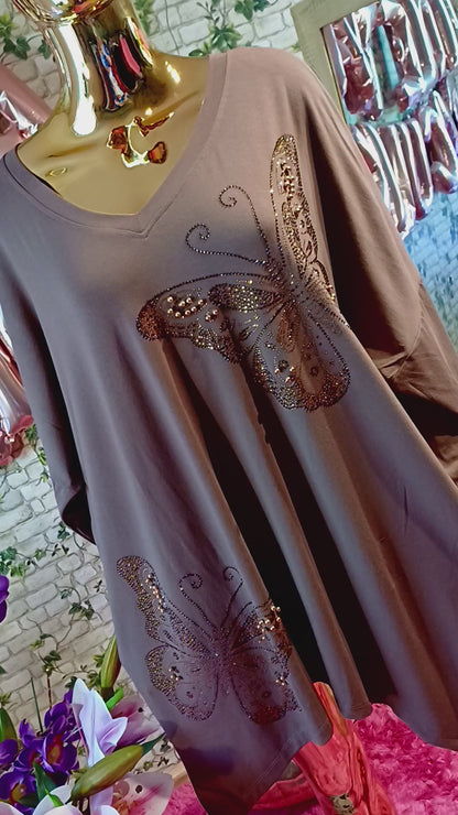 Úžasná zirkónová tunika – turecký model💞💞, NADROZMERNÁ Zažiarte s eleganciou a pohodlím!