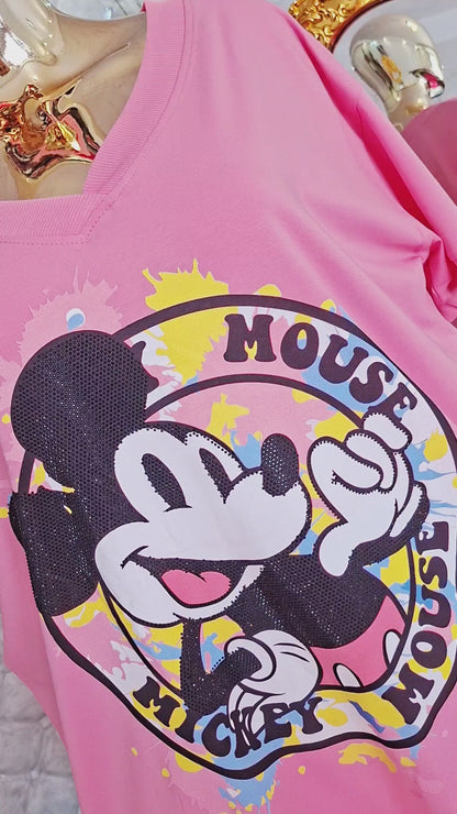 🐭✨💎 LUXUSNÁ BAVLNENÁ TUNIKA WAWA SO ZIRKÓNMI 💎✨🐭✨ Prémiová bavlna príjemná na dotyk ✨ Celá bohato zdobená zirkónmi ✨