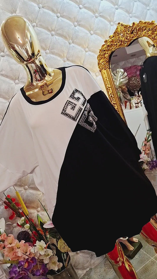 🖤✨ EXTRAVAGANTNÁ NADROZMEROVÁ TUNIKA WAWA ✨🩷🩷