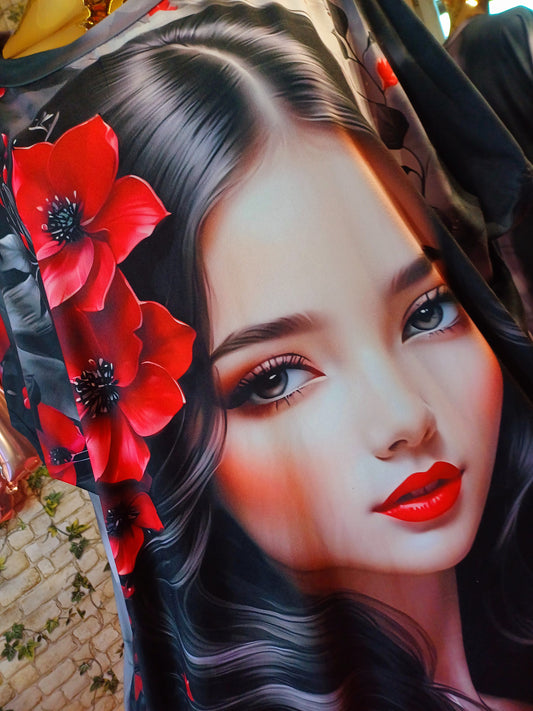 Úžasná 3D bavlnená tunika//💞🥰🌹Dievčatko s vreckami ,väčší rozmer//🌹sadne aj na menšie rozmery ‼️‼️👉