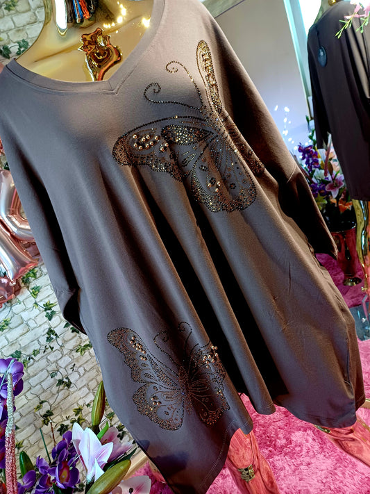 Úžasná zirkónová tunika – turecký model💞💞, NADROZMERNÁ Zažiarte s eleganciou a pohodlím!