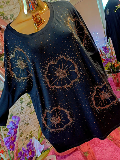 Úžasná zirkónová tunika – turecký model💞💞, NADROZMERNÁ Zažiarte s eleganciou a pohodlím!
