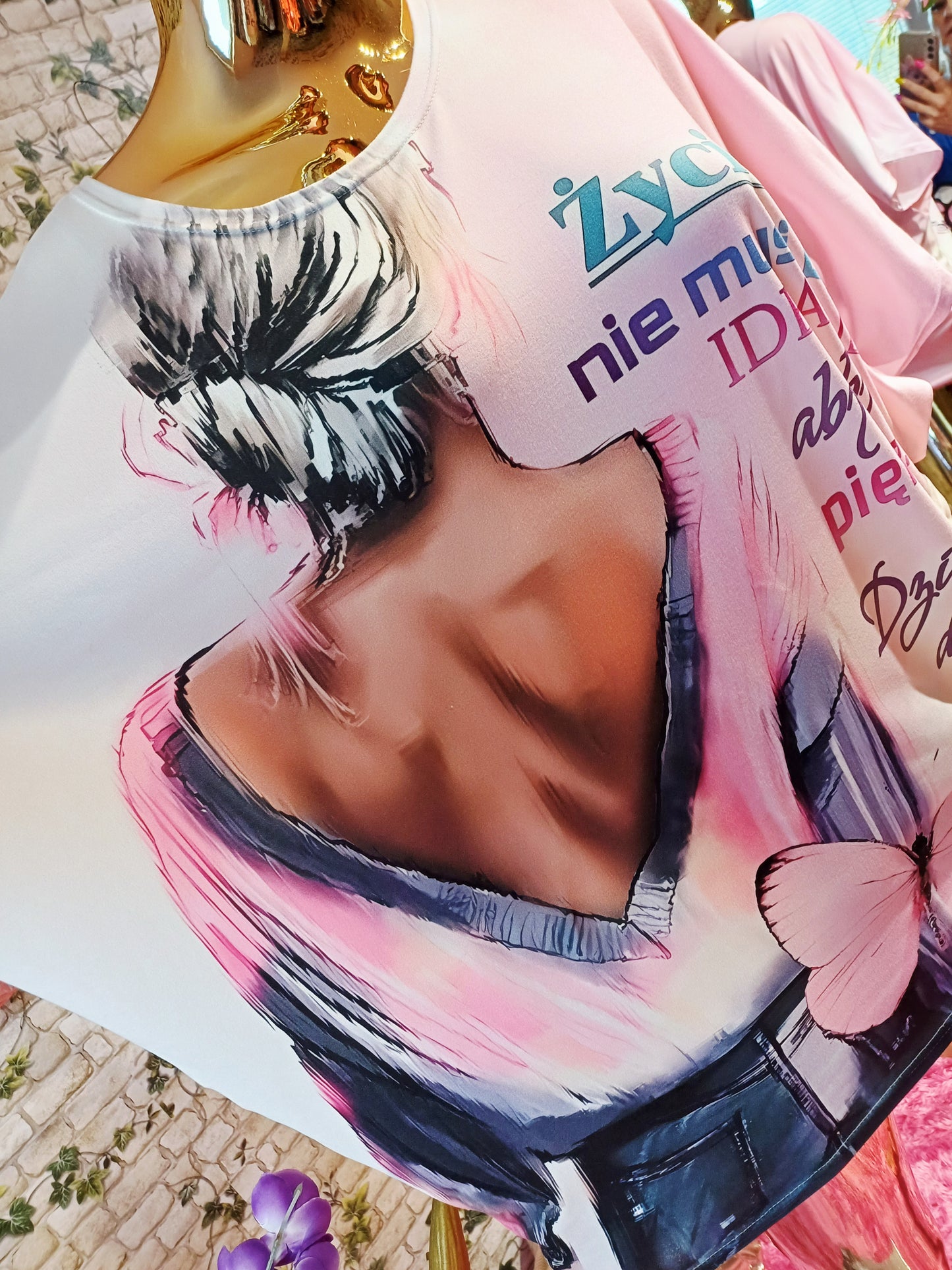 Úžasná ružová bavlnená kráska 💞💞💞sadne od XL